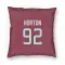 Red Houston Texans Dylan Horton   Pillow Cover (18 X 18)