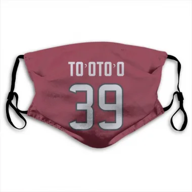 Red Houston Texans Henry To'oTo'o   Face Mask