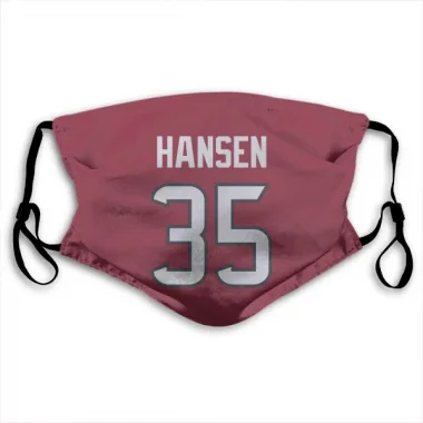 Red Houston Texans Jake Hansen   Face Mask