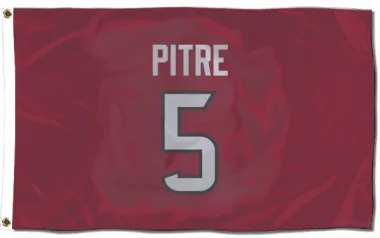 Red Houston Texans Jalen Pitre   Flag (3 X 5)