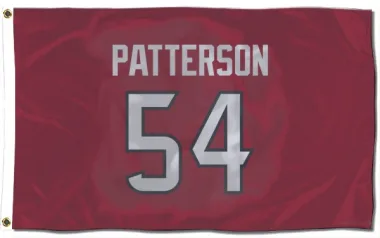 Red Houston Texans Jarrett Patterson   Flag (3 X 5)