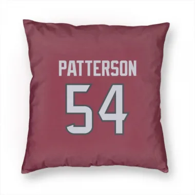 Red Houston Texans Jarrett Patterson   Pillow Cover (18 X 18)