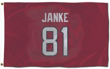 Red Houston Texans Jaxon Janke   Flag (3 X 5)