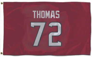 Red Houston Texans Jaylon Thomas   Flag (3 X 5)