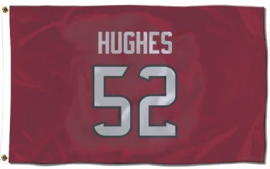 Red Houston Texans Jerry Hughes   Flag (3 X 5)