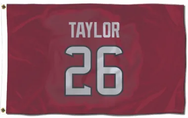 Red Houston Texans J.J. Taylor   Flag (3 X 5)