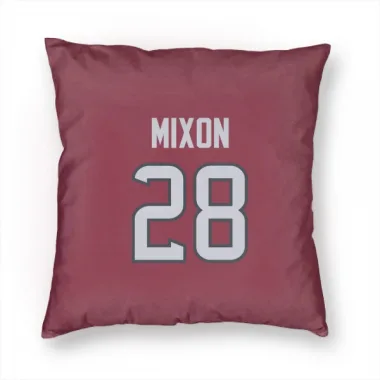 Red Houston Texans Joe Mixon   Pillow Cover (18 X 18)