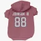 Red Houston Texans Johnny Johnson III   Dog & Cat Pet Hoodie