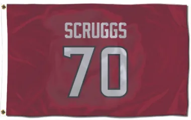 Red Houston Texans Juice Scruggs   Flag (3 X 5)