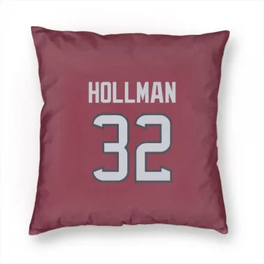 Red Houston Texans Ka'dar Hollman   Pillow Cover (18 X 18)