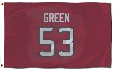 Red Houston Texans Kendrick Green   Flag (3 X 5)