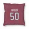 Red Houston Texans Kendrick Green   Pillow Cover (18 X 18)