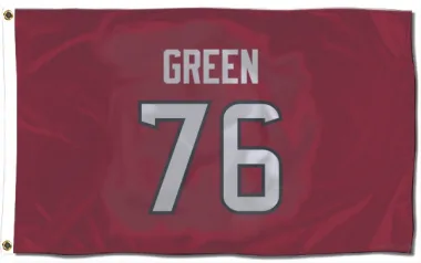 Red Houston Texans Kenyon Green   Flag (3 X 5)