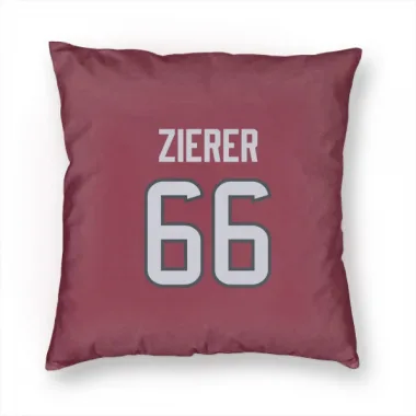 Red Houston Texans Kilian Zierer   Pillow Cover (18 X 18)