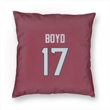 Red Houston Texans Kris Boyd   Pillow Cover (18 X 18)