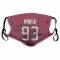 Red Houston Texans Kurt Hinish   Face Mask