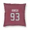 Red Houston Texans Kurt Hinish   Pillow Cover (18 X 18)