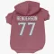 Red Houston Texans LaDarius Henderson   Dog & Cat Pet Hoodie