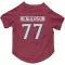 Red Houston Texans LaDarius Henderson   Dog & Cat Pet Jersey