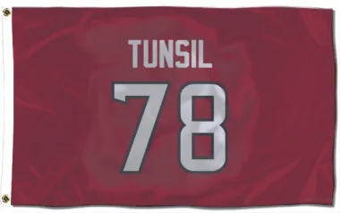 Red Houston Texans Laremy Tunsil   Flag (3 X 5)