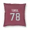 Red Houston Texans Laremy Tunsil   Pillow Cover (18 X 18)