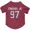 Red Houston Texans Mario Edwards Jr.   Dog & Cat Pet Jersey