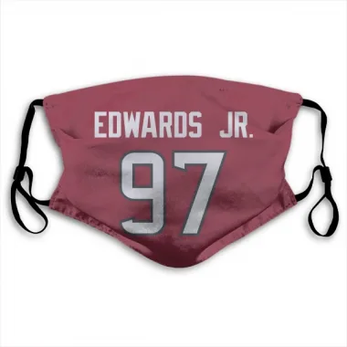 Red Houston Texans Mario Edwards Jr.   Face Mask