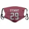 Red Houston Texans M.J. Stewart   Face Mask