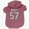 Red Houston Texans Neville Hewitt   Dog & Cat Pet Hoodie