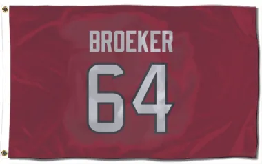 Red Houston Texans Nick Broeker   Flag (3 X 5)