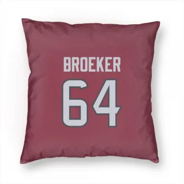 Red Houston Texans Nick Broeker   Pillow Cover (18 X 18)