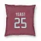 Red Houston Texans Russ Yeast   Pillow Cover (18 X 18)