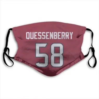 Red Houston Texans Scott Quessenberry   Face Mask