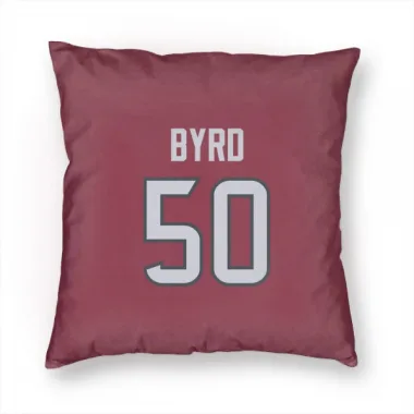 Red Houston Texans Solomon Byrd   Pillow Cover (18 X 18)