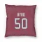 Red Houston Texans Solomon Byrd   Pillow Cover (18 X 18)