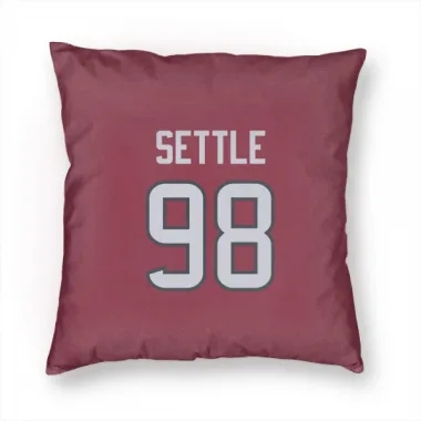 Red Houston Texans Tim Settle Jr.   Pillow Cover (18 X 18)