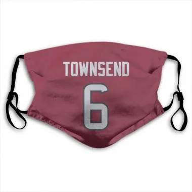 Red Houston Texans Tommy Townsend   Face Mask