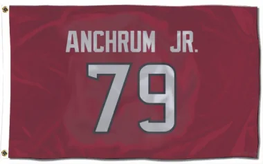 Red Houston Texans Tremayne Anchrum Jr.   Flag (3 X 5)