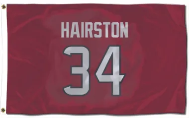 Red Houston Texans Troy Hairston   Flag (3 X 5)