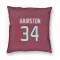 Red Houston Texans Troy Hairston   Pillow Cover (18 X 18)