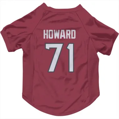 Red Houston Texans Tytus Howard   Dog & Cat Pet Jersey