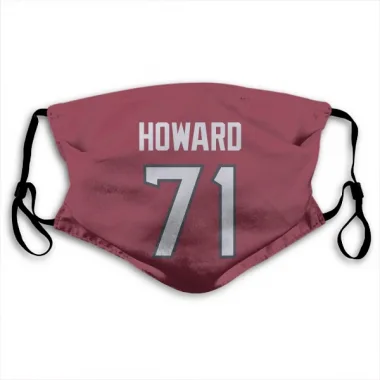 Red Houston Texans Tytus Howard   Face Mask