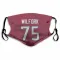 Red Houston Texans Vince Wilfork   Face Mask