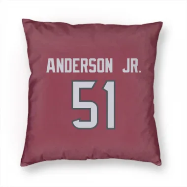 Red Houston Texans Will Anderson Jr.   Pillow Cover (18 X 18)