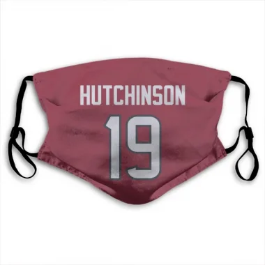 Red Houston Texans Xavier Hutchinson   Face Mask