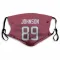 Red Houston Texans Xavier Johnson   Face Mask