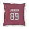 Red Houston Texans Xavier Johnson   Pillow Cover (18 X 18)