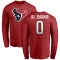 Red Men's Azeez Al-Shaair Houston Texans Logo Long Sleeve T-Shirt -