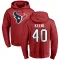 Red Men's Dalton Keene Houston Texans Pro Line Logo Pullover Hoodie