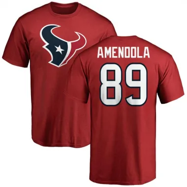 Red Men's Danny Amendola Houston Texans Logo T-Shirt -